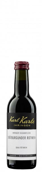 2019er Ihringer Vulkanfelsen Spätburgunder Rotwein Qualitätswein, 0,25 l