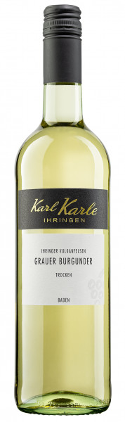 2021er Ihringer Vulkanfelsen Grauburgunder Qualitätswein trocken, 0,75 l